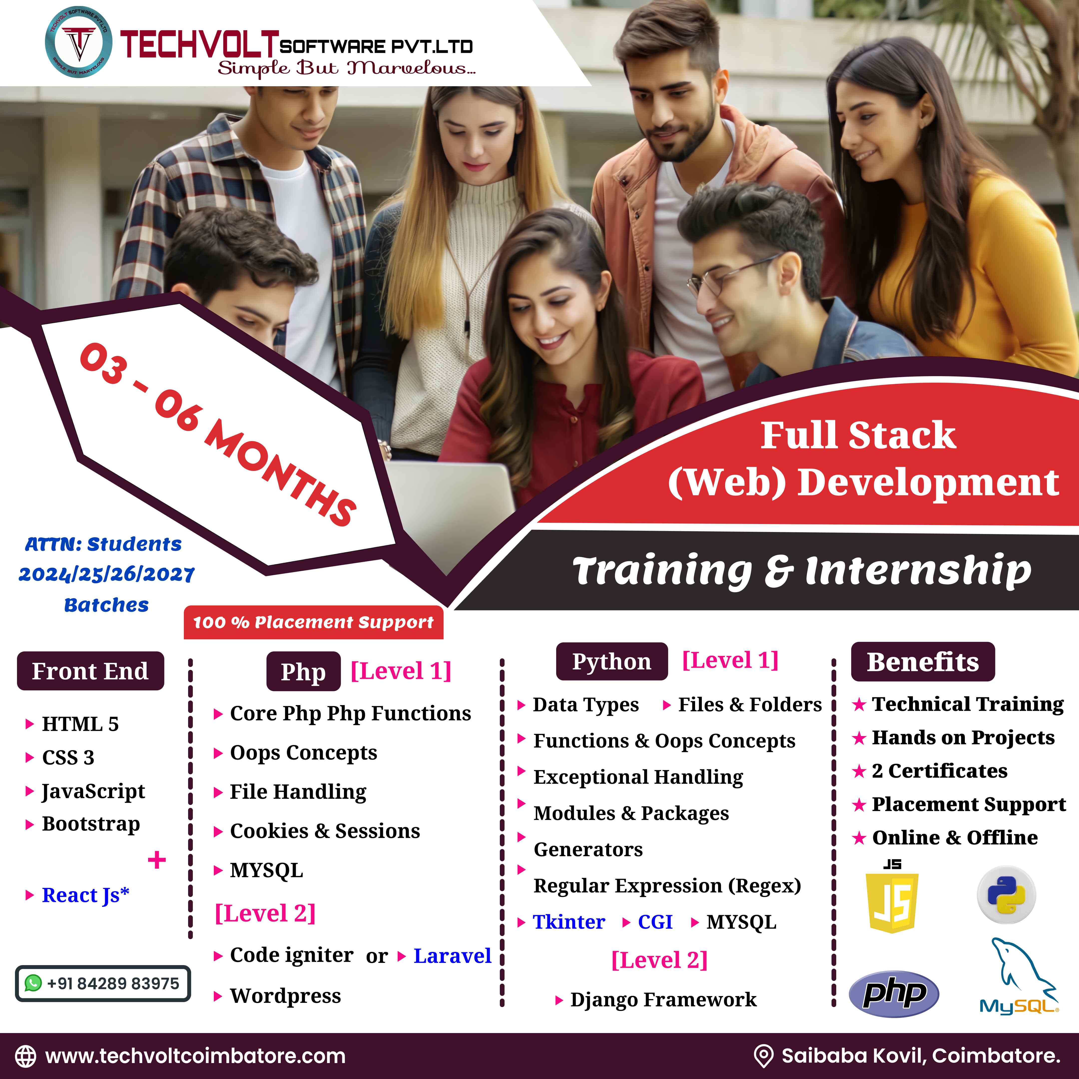 #INTERNSHIP|TRAINING|WEB_DEVELOPMENT WITH PHP COIMBATORE
